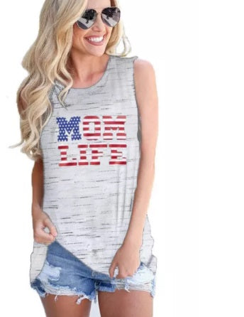 Mom Life Americana Tank (Up to 2XL!)