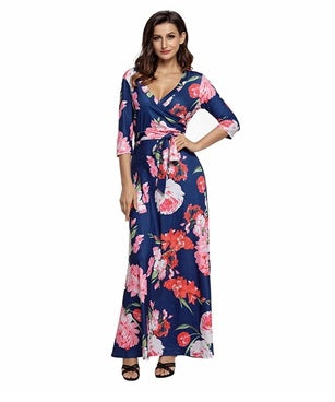 Spring Floral Maxi Dress