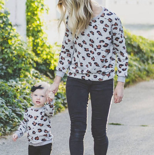Mommy & Me Leopard Lightweight Sweaters