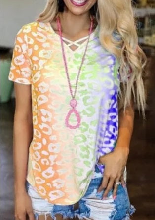 Ombre Colorblock Tee (4 Colors, Up to Size 3XL!)