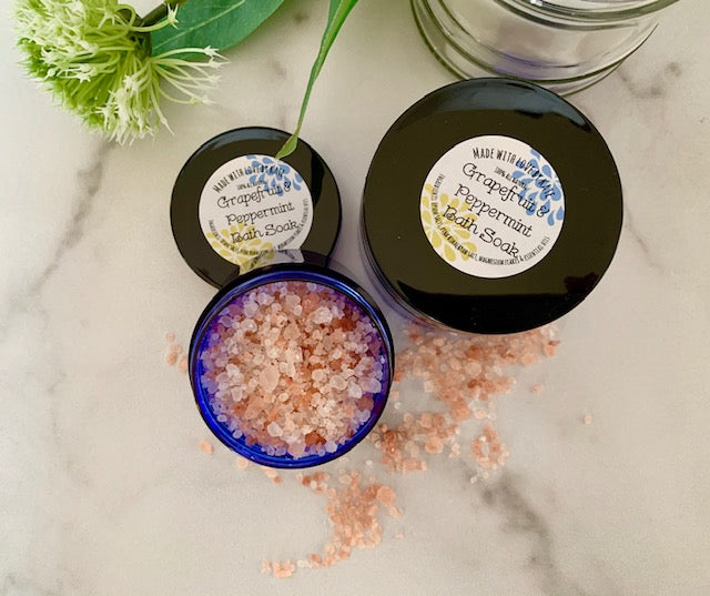 Grapefruit & Peppermint Bath Salts & Soak