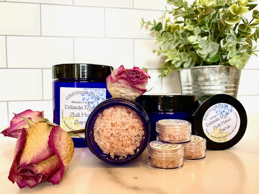 Delicate Rose & Salt Hand Scrub