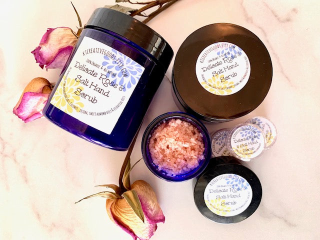 Delicate Rose & Salt Hand Scrub