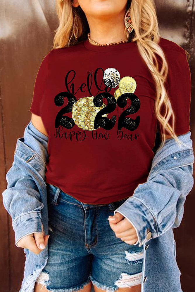 Hello 2022! New Years Party Tee (3 Colors)