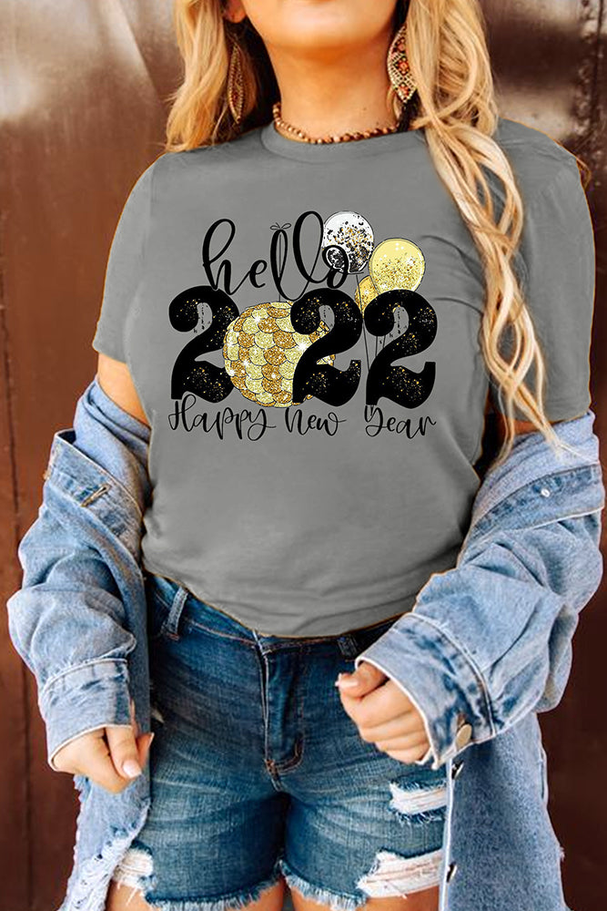 Hello 2022! New Years Party Tee (3 Colors)