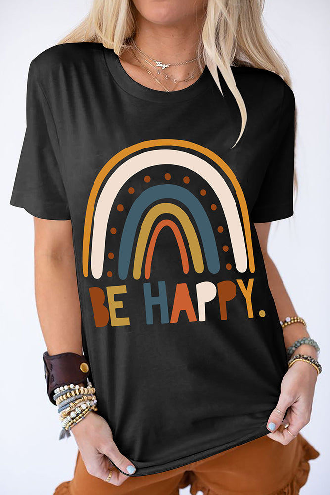 Be Happy Tee (2 colors, up to 3xl)