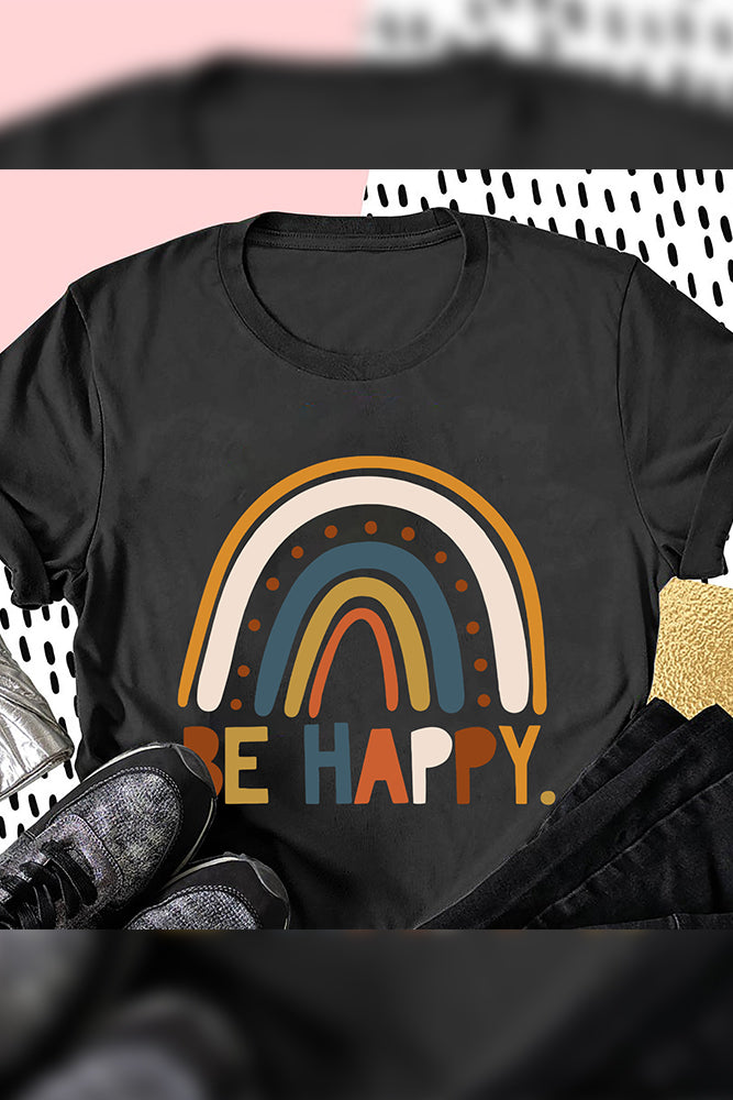 Be Happy Tee (2 colors, up to 3xl)