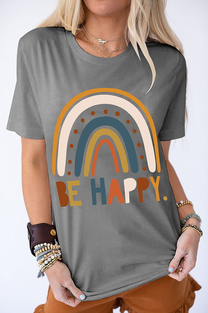 Be Happy Tee (2 colors, up to 3xl)