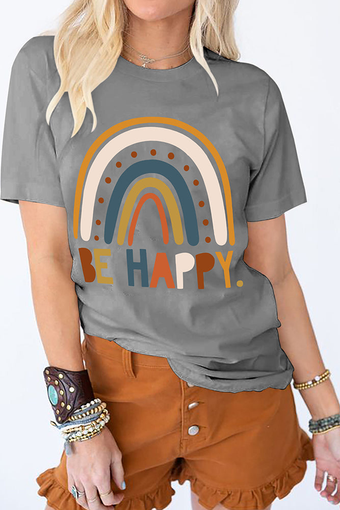 Be Happy Tee (2 colors, up to 3xl)