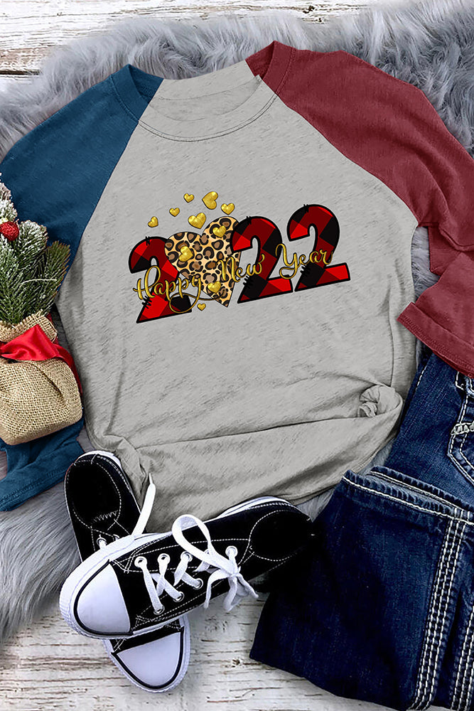 Leopard Heart New Years Party Tee