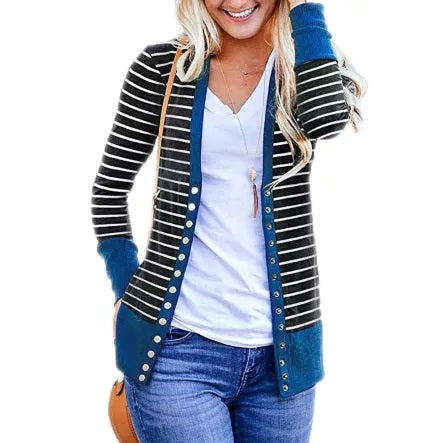 Color Block Cardigans in Royal, Mustard, & Peacock