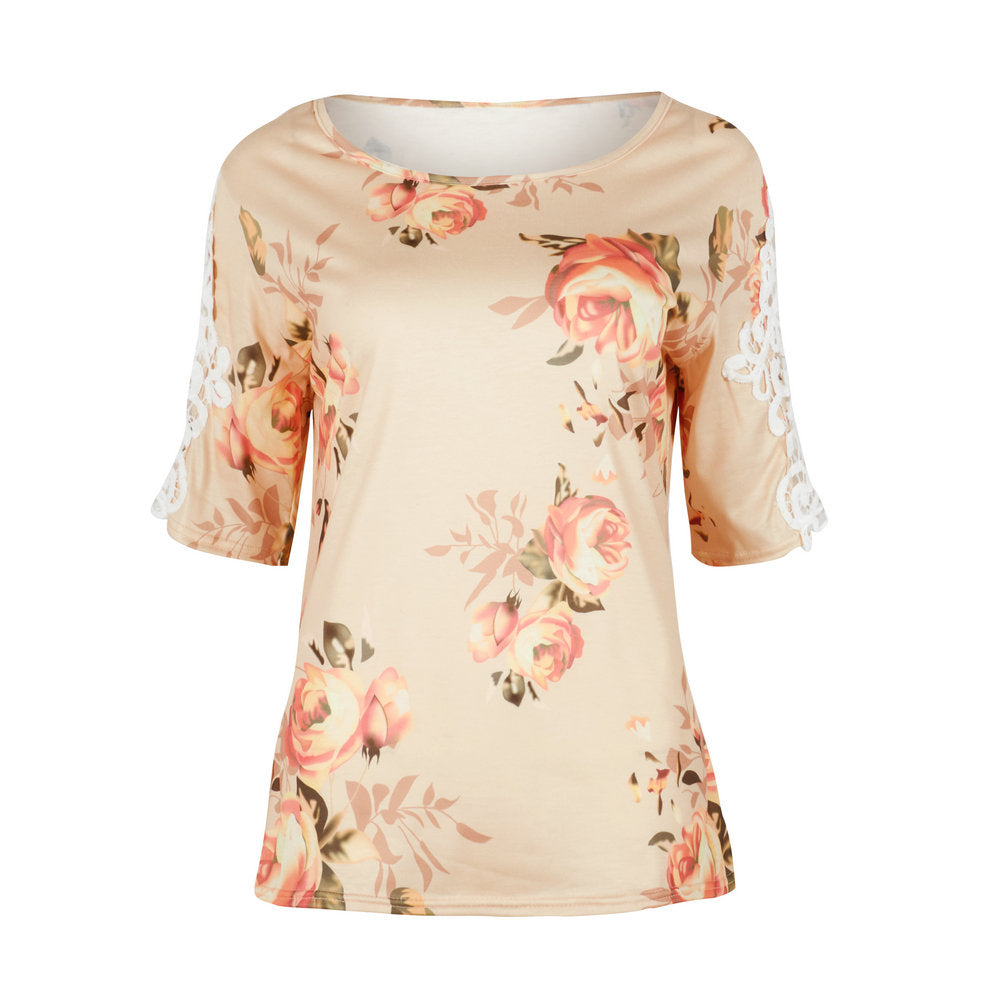 Flowers and Lace Tee