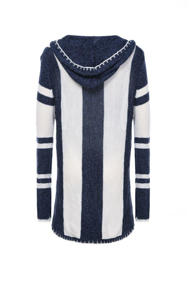 Hooded Knit Cardigan Sweater (2 colors)