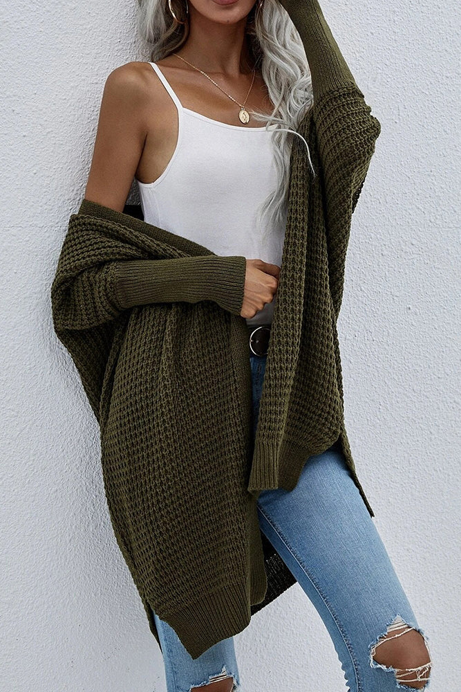 Bat Wing Long Cuff Knit Cardi (3 colors)