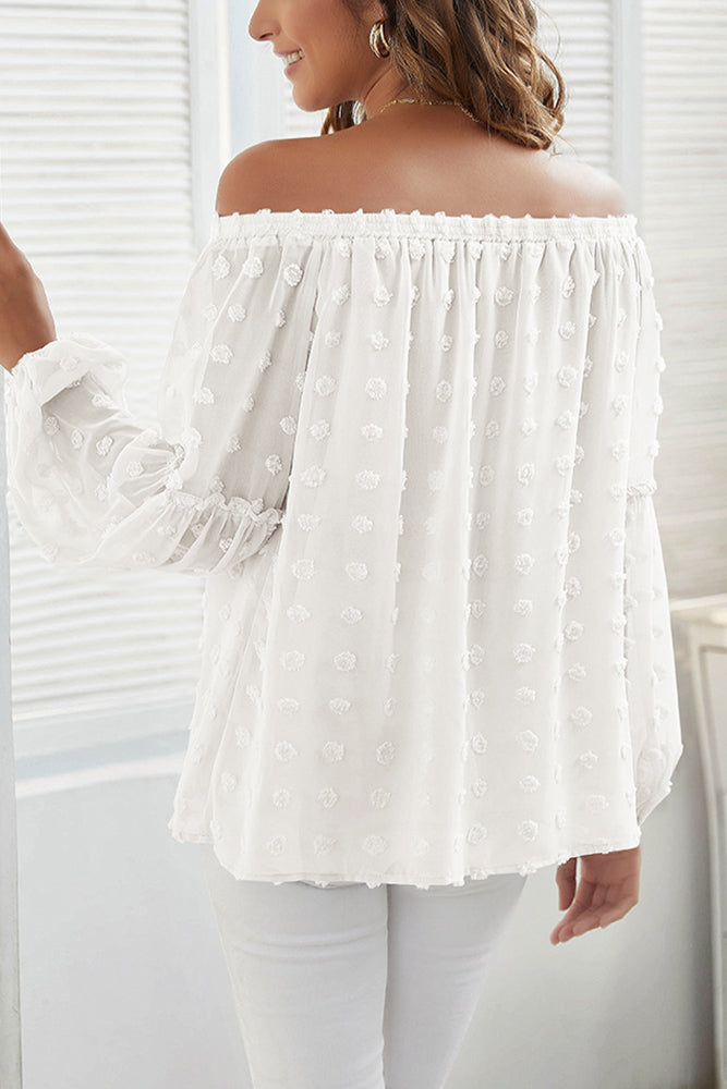 Boat Neck Chiffon Top  (3 Colors, Up to 2XL)