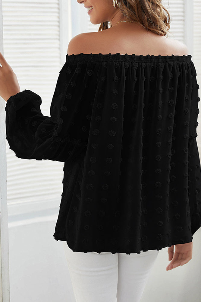 Boat Neck Chiffon Top  (3 Colors, Up to 2XL)