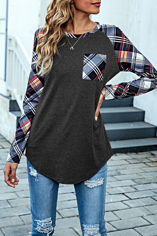 Plaid Perfection Long Sleeve Tee (4 colors)