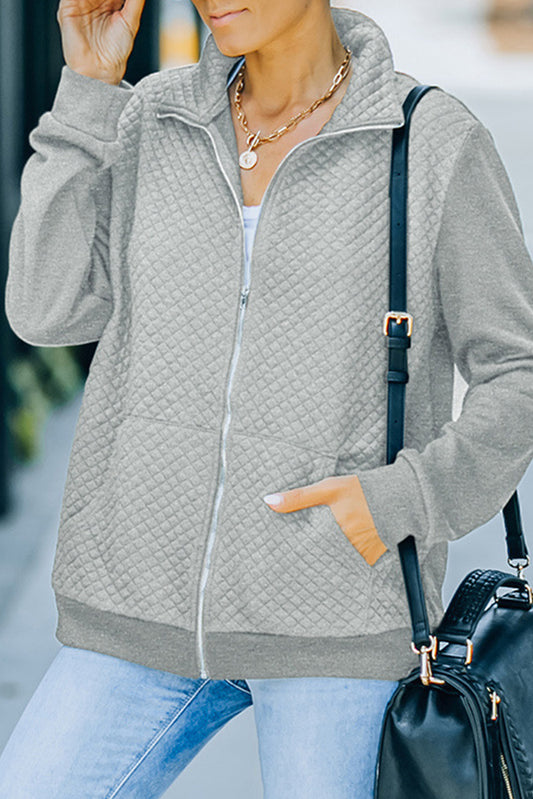 Zipper Quilt Jacket (3 Colors)