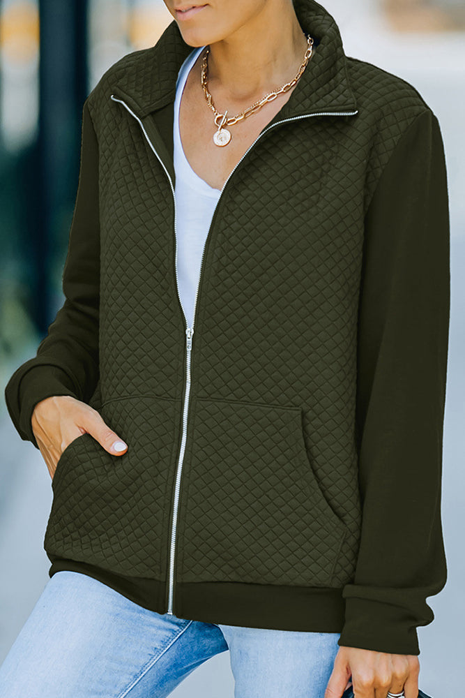 Zipper Quilt Jacket (3 Colors)
