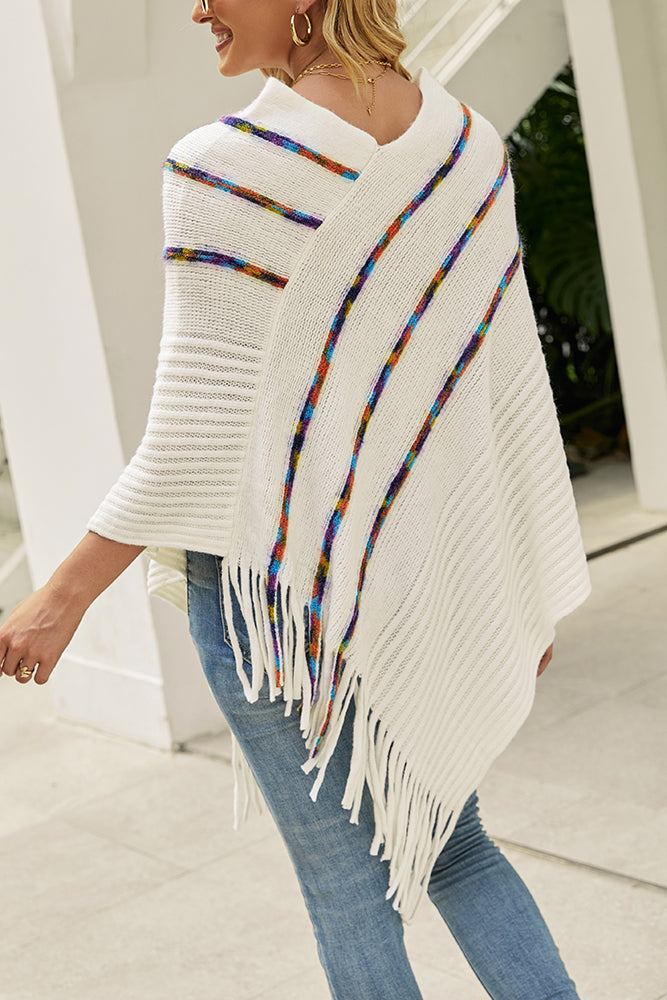 Mosaic Knit Cape One Size Fits Most (5 colors)