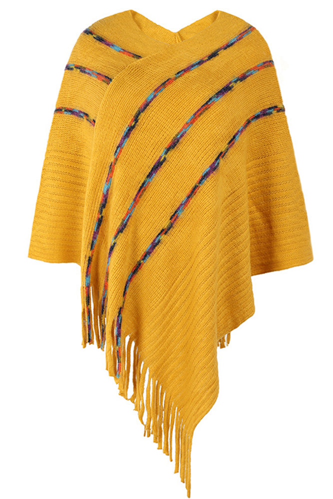 Mosaic Knit Cape One Size Fits Most (5 colors)