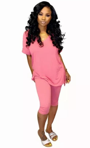 Tunic Capri Leggings 2 Piece Set (4 Colors, Up to size 2XL!)