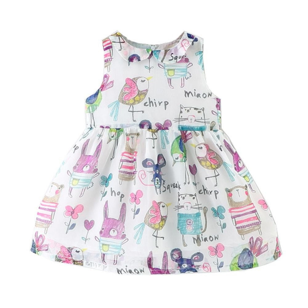 Animal Talk Cartoon Dress