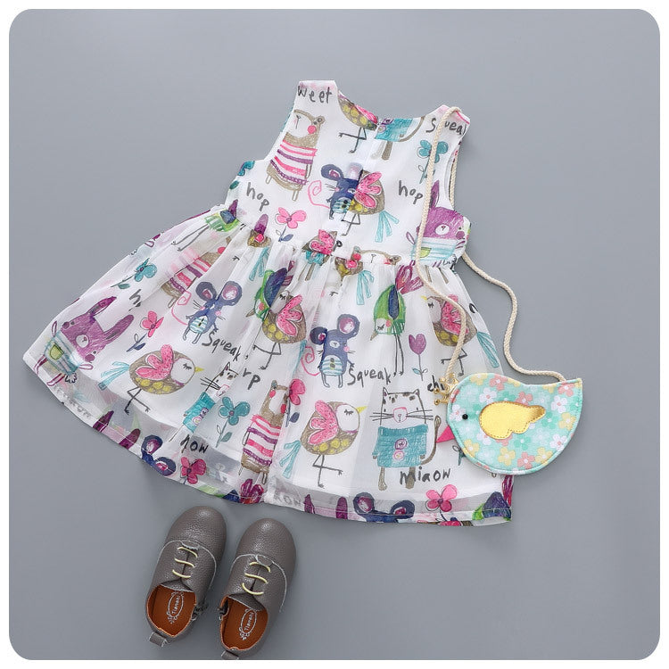 Animal Talk Cartoon Dress