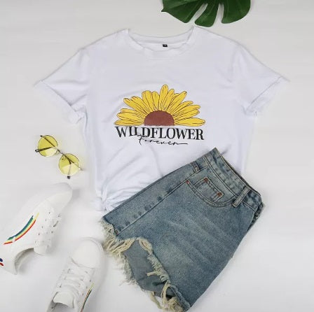 Wildflower Forever Tee (Two Colors! Sizes up to 2XL!)