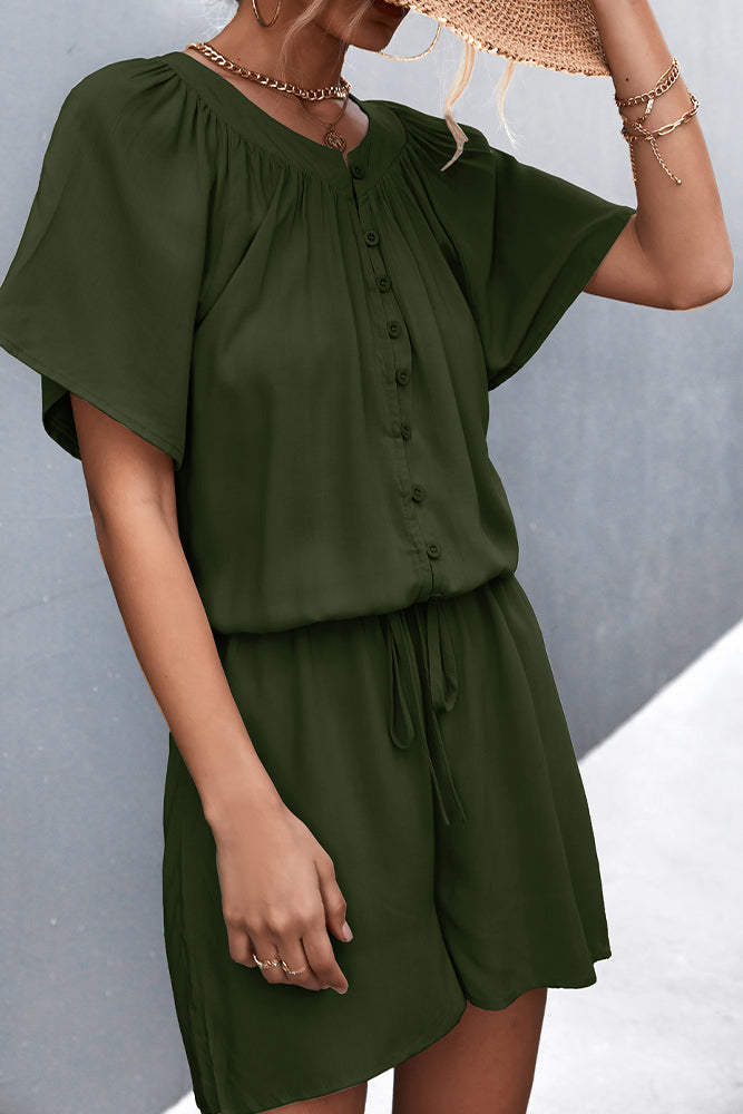 Button Up Jumpsuit (3 Colors)