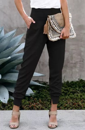 Black Cotton Pocket Jogger