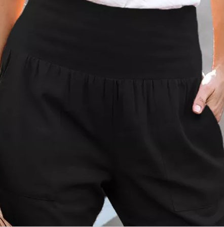 Black Cotton Pocket Jogger