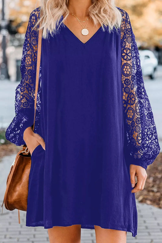 Lacey Long Sleeve Shift Dress