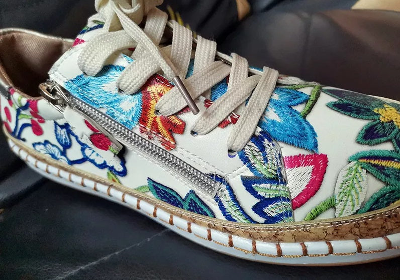 Fall Floral Flower Sneaker