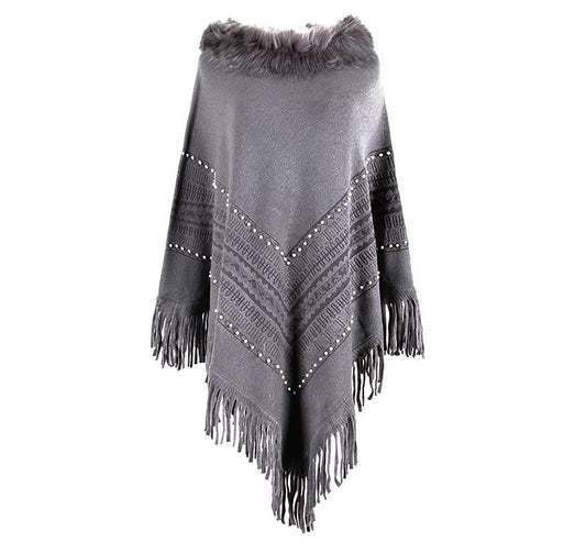 Furry Poncho (3 colors)