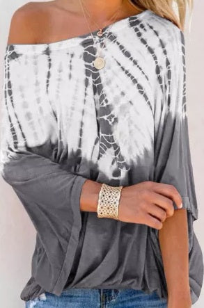 POP! Stock- Slouchy Tie Dye Shirt (Two colors!)