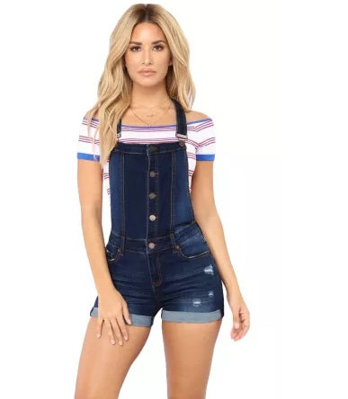 Dark Blue Shortall