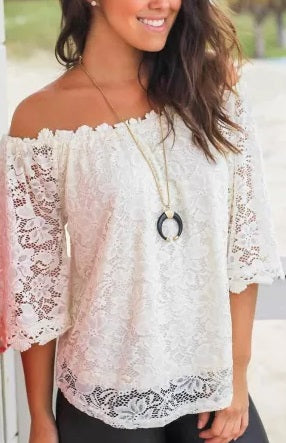 Lace Peek A Boo Shirt (Up to 2XL!)