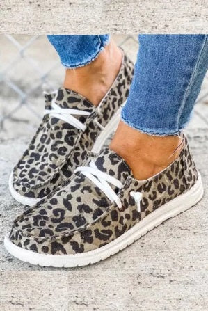 POP! Stock - Canvas Summer Loafer (Cow and Leopard Prints, Too!)