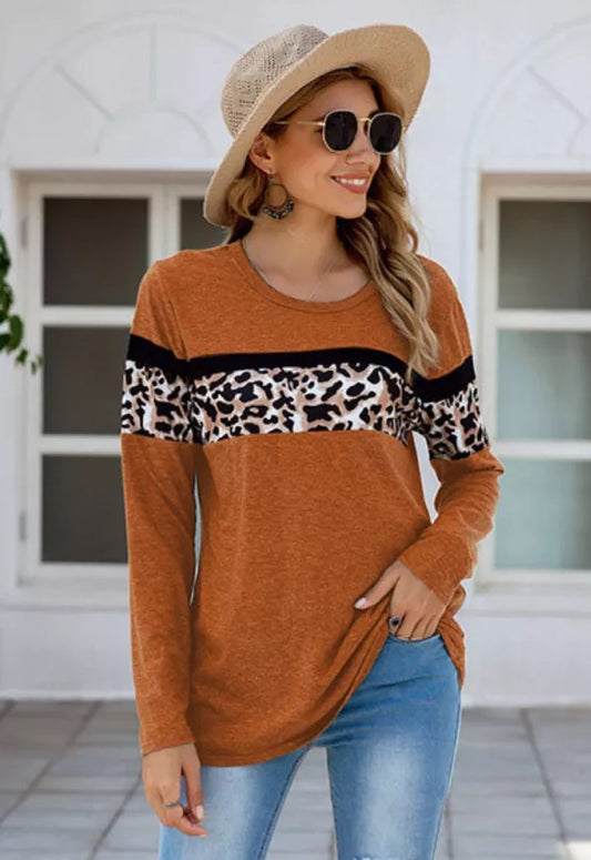 Leopard Stripe Tee Pre-Sale (4 colors)