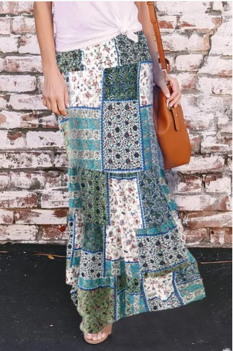 Patchwork Boho Maxi Skirt (2 Styles!)