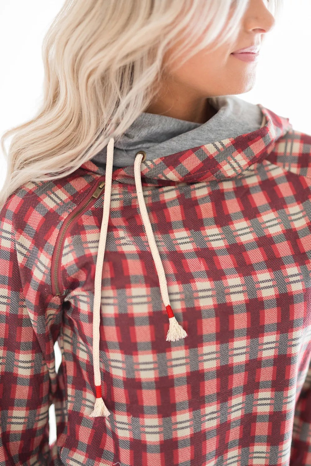 Plaid Kangaroo Hoodie