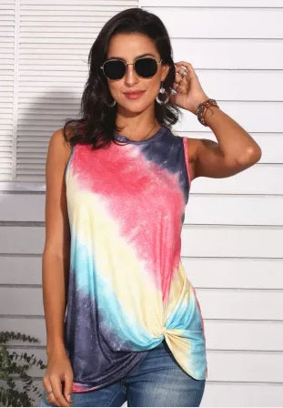 Tie Dye Twisted Tank - Two Styles